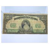 Rare 1917 Canadian One Dollar Princess Bill
