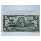 1937 Canadian One Dollar Bill