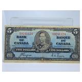 1937 Canadian Five Dollar Bill
