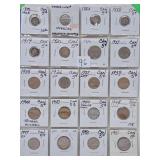 Page of 20 Canadian Nickels Starting at 1872