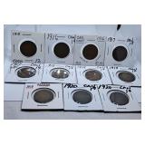 11 Canadian Large Cents Starting with 1915,