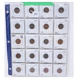 20 Lincoln Head Pennies Starting in 1909 Various