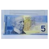 2002 Uncirculated Five Dollar Bill