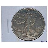 About Uncirculated 1943 U.S.A. Half-Dollar Coin