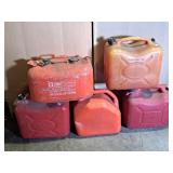 Assortment of Gas Cans