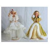 Holiday Barbies - 1989 & 1990