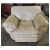 Tan leatherette chair
