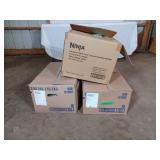 3 Boxes of cone yarn, assorted colors and sizes