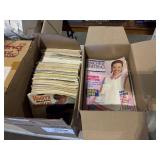 2 boxes of machine knitting magazines