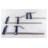 3 Irwin clamps