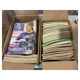 2 boxes of knitting magazines