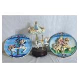 Bradford Exchange Musical Carousel Plates &