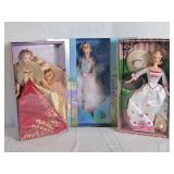 Glamorous Gala Barbie, Victorian Tea Barbie &
