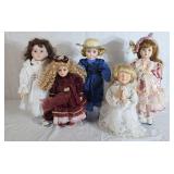 Collection of Porcelain Dolls
