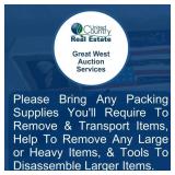 Please Bring Any Packing Supplies You