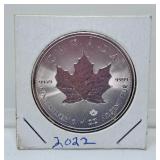 2022 Canada $5 Fine Silver 1oz .9999 Coin