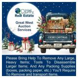 Please bring any packing materials you many need,