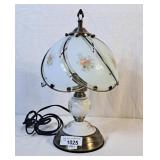 Touch Lamp w/Glass Shade 15"H