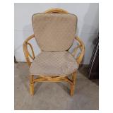 Single corner rattan chair