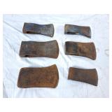6 Axe Heads. HB, Ardex, Black Prime