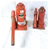 6 ton bottle jack and unmarked bottle jack