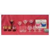 Saltini Tumbler Set, martini coasters, martini
