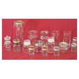 Cannisters, canning jars, vases, etc