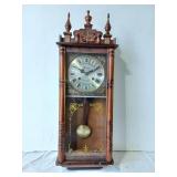 Vintage Veritas 31 day wall clock with key and