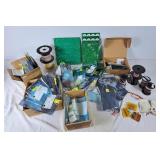 Large assortment of electronic components
