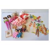 Barbies, Vintage Paper Dolls, Clowns, etc.