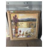 Framed oil painting, signed Shalansky