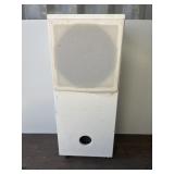 Homemade speaker on castor wheels