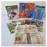 WWE 2006 Calendar, Golf Magazines, Spalding Score