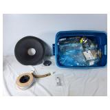 Speaker cover and bin full of electronic