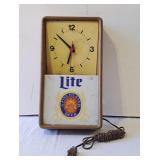 Miller Lite Clock - Tested & Working