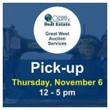 Pickup Thursday, November 6, 2025, at 12-5 pm
