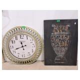 Large modern London Clock 29" and metal