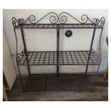 Metal folding plant stand
