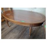 Delcraft oval coffee table