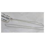 Vintage 10K White Gold very fine 19" Chain