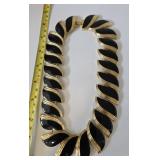 Butler signed black gold Necklace