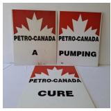 Trio of Petro Canada Signs