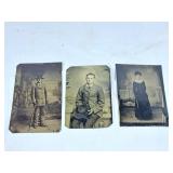 Vintage tin photographs