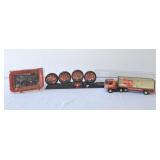 Buddy L Coke Truck, Coke Change Trays & Team