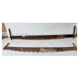 Pair of vintage 2 man saws - 65"l