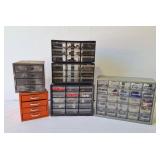 Metal & Plastic Organizers - w/Contents