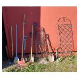 Outdoor garden decor and garden tools