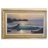 Vintage Godan Oil Painting - 47"Wx29"H