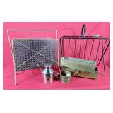 Magazine Holders, Watering Can, Teapot. Etc.