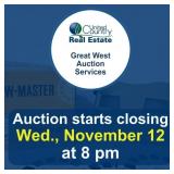 Auction begins to close Wednesday, November 12,